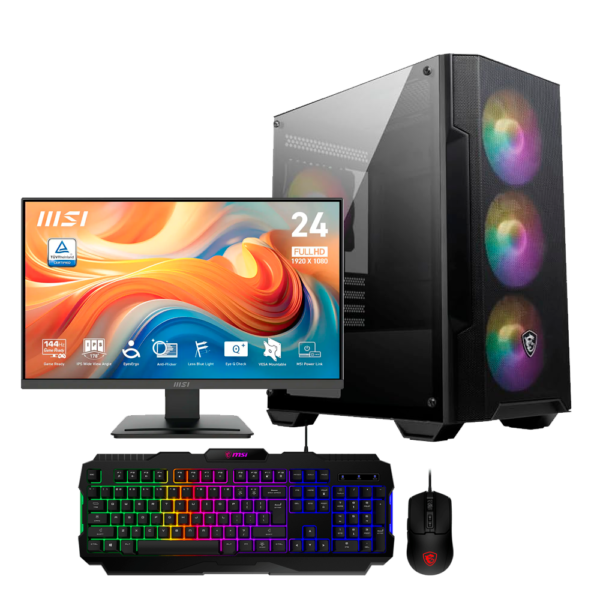 COMBO RYZEN 7 8700F RAM DDR5 16GB DISCO 512GB M.2  MONITOR 24"