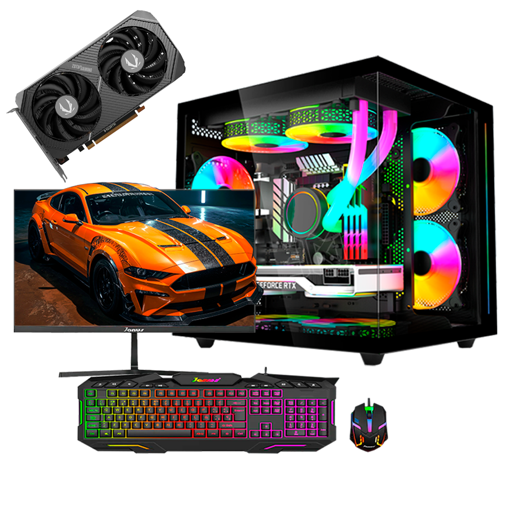 COMBO RYZEN 7 8700F RAM DDR5 16GB DISCO 512GB M.2 MONITOR 22"
