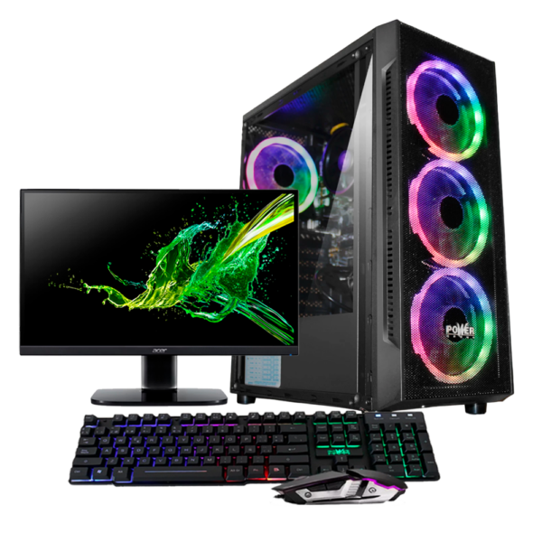 COMBO RYZEN 7 5700G  BOARD WIFI RAM 16GB RGB DISCO 512GB MONITOR 24"