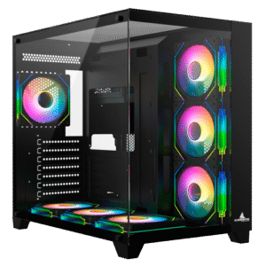 CHASIS GAMER ICEBERG CUBE XL NEGRO 7 FAN ARGB