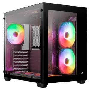 CHASIS GAMER TIPO PECERA AEROCOOL MINI DRYFT BK